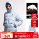 駱駝（CAMEL）戶(hù)外羽絨服男女同款情侶加厚保暖面包服 A35WR28002 遠山藍 M