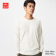 優(yōu)衣庫男裝HEATTECH EXTRA WARM棉混紡圓領(lǐng)T恤/9分袖保暖衣479450 479450/01乳白色 M