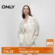 ONLY夏季通勤風(fēng)輕薄寬松長袖純色翻領(lǐng)西服女|124208003 A06 急流白色 S 160/80A