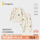童泰（TONGTAI）嬰兒內(nèi)衣套裝秋冬寶寶肩開(kāi)高腰兒童衣服TS43J198-DS藍(lán)色90cm