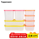 特百惠（Tupperware）新冷凍8件套冷藏冷凍冰箱收納露營(yíng)野餐塑料保鮮盒家居館 剔透版-新品升級8件套