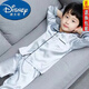 迪士尼（Disney）兒童睡衣男童夏季薄款真絲綢男孩小孩春秋冰絲中大童長(cháng)短袖家居服 銀色長(cháng)袖套裝 140碼適合120-130厘米