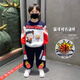 迷野仙蹤哪吒兒童衣服2025秋季新款男童套裝時(shí)髦小男孩春秋裝寶寶衛衣帥氣 藏青色 120