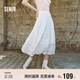 森馬（Semir）半身裙女松緊腰A字裙氣質(zhì)夏季2025拼接蕾絲波點(diǎn)長(cháng)裙109325120005