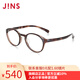睛姿（JINS）含鏡片近視眼鏡框男女HOME居家休閑時(shí)尚可加配防藍光UGF23A073 386棕色玳瑁