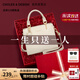 蔻一（Cnoles）包包女包2025女士斜挎高級(jí)感小手提包單肩包七夕情人節(jié)禮物送女友 米白【限定禮盒裝】送老婆女友 少女感可愛貓咪卡通吊飾