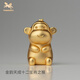 銅師傅《金韻天成十二生肖》真金鎏鍍銅擺件家居裝飾工藝品十二生肖之猴