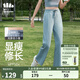 蕉下（beneunder）防曬褲AL113闊腿褲女夏季涼感高腰寬松直筒顯瘦休閑褲子 【涼感闊腿褲】霧?；?L