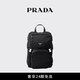 PRADA/普拉達(dá)【禮物】Re-Nylon與Saffiano牛皮革雙肩包背包 黑色