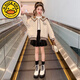 G.DUCKKIDS女童外套秋裝2024新款洋氣兒童開(kāi)衫翻領(lǐng)衛(wèi)衣中大童韓版春秋棒球服 杏色 外套【春秋款】 160cm