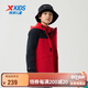 特步（XTEP）兒童童裝男童中大童三防珊瑚絨上衣兩件套外套 寶鉆紅 150cm
