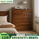 睿帆實(shí)木斗柜多功能臥室收納儲物柜子靠墻斗櫥家用五斗柜抽屜床尾柜