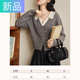 妃奧絨【撤柜精品】灰色假兩件毛衣女2025秋冬慵懶風(fēng)針織衫小個(gè)子外套  灰色 假兩件/現貨 M