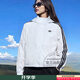 阿迪達斯（adidas）三葉草女裝男裝 2025秋新款運動服戶外防風夾克跑步健身訓練外套 白色女款/經典三條紋/曬圖退10 XL