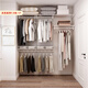 鉑耐 步入式衣柜金屬衣帽間開(kāi)放式整體小戶(hù)型簡(jiǎn)約定制衣櫥儲物間1.9米 沃克【1.9米-17】實(shí)付1千包安裝