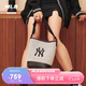MLB女生包水桶包七夕情人節(jié)女友斜挎包大容量3ABMS072N-50BKS