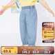 巴拉巴拉童裝女童褲子兒童長(cháng)褲2024夏裝時(shí)尚經(jīng)典牛仔褲印花潮208224108020
