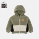 耐克（NIKE）幼童仿羊羔絨連帽衫冬季男童疊搭圖案元素外套NIKE IU0871