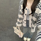 森馬（Semir）慵懶風(fēng)感條紋毛衣外套女秋冬季2024新款韓系穿搭針織開(kāi)衫上衣 黑條紋【毛衣秋冬女/深秋初冬穿 M 45/55kg