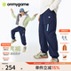 onmygame【超輕明星彩殼褲 】?jì)和L(cháng)褲防潑水戶(hù)外透氣高彈男女童褲子25秋 藏青 140