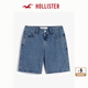 HOLLISTER25夏新款baggy風(fēng)垂感低腰牛仔五分短褲女裝KI349-5221 中度水洗 30 165/76A 10標準版