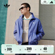 adidas休閑簡(jiǎn)約三條紋梭織立領(lǐng)夾克外套男裝秋季阿迪達斯三葉草   深藍(推薦選大一碼)   M