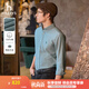哈吉斯（HAZZYS）男裝 春秋款商務(wù)休閑男襯衣凈色簡(jiǎn)約長(zhǎng)袖襯衫男ASCZK1BCF10 深綠色DG XL （180/100A 50）