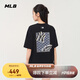 MLB男女短袖T恤印花后背時尚寬松25季新款時尚3ATSM2153-50BKS-L