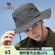 駱駝（CAMEL）漁夫帽男女夏季薄款大頭圍防曬遮陽(yáng)太陽(yáng)帽子大帽檐遮臉大沿帽