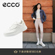 愛步（ECCO）夏季厚底休閑板鞋 街頭球鞋女鞋272813 白色/灰白色38