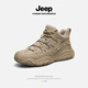 Jeep吉普男鞋2026春夏季新款馬丁靴沙漠鞋防滑戶(hù)外登山徒步鞋工裝板鞋