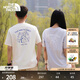 北面（The North Face）短袖T恤情侶款小熊戶(hù)外圓領(lǐng)寬松舒適透氣25新品【經(jīng)典款】|8EYN QLI/沙丘白 L /175