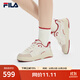斐樂(lè )（FILA）【易烊千璽同款】板鞋VIBE律動(dòng)鞋2025春季新年休閑鞋男女鞋 【女】泡沫白/芋莖褐-WM 36