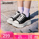斯凱奇（Skechers）女鞋經(jīng)典百搭帆布鞋厚底增高休閑鞋軟底舒適透氣板鞋戶(hù)外鞋177435