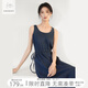 對(duì)白【杜鵑同款】萊賽爾復(fù)古牛仔連衣裙女2025夏新款無(wú)袖顯瘦長(zhǎng)裙 牛仔藍(lán) S