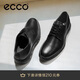 愛步（ECCO）德比鞋 牛皮增高休閑正裝皮鞋 混動防水524704 黑色43 HL