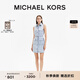 MICHAEL KORS邁克高仕 MK 女士工裝風(fēng)無(wú)袖牛仔連衣裙 淺藍(lán)色 945 M (2)