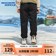 Skechers斯凱奇秋冬新款兒童加絨保暖針織長(zhǎng)褲男女童舒適休閑褲子L425K074