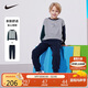 NIKE3BRAND 耐克男女童無帽衛(wèi)衣+長褲2件套裝秋季新款長袖套裝