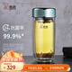 希諾（HEENOOR）雙層抗菌玻璃杯男女士隔熱鵝蛋高顏值高檔帶濾網(wǎng)茶杯車(chē)載便攜水杯 清新綠250ml
