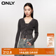 ONLY夏季時(shí)尚百搭彈力修身套裝背心針織衫女|1241K6002 H1Z 黑色 S 160/80A