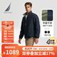 諾帝卡（NAUTICA）【大促爆款】男裝秋冬新款防輕濺水雙面穿立領(lǐng)厚外套棉服男JO4309 藏青4NV L