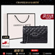 CHANEELR & KARITH包包女包牛皮單肩斜挎包菱格鏈條小包輕奢小眾生日禮物送女友老婆 高級感送女朋友愛(ài)人實(shí)用高檔 黑色