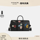 蔻馳（COACH）奧萊男士經(jīng)典標(biāo)志老花貼飾VENTURER 手提包旅行通勤 青銅色硬件/炭黑色 混合色