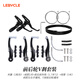 樂(lè )百客（LEBYCLE）山地自行車(chē)V剎夾器剎車(chē)器配件通用折疊車(chē)V閘單車(chē)手閘套裝車(chē)把手 前后輪套裝-黑色
