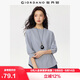 佐丹奴T恤女秋季純棉純色女士寬松圓領(lǐng)七分袖上衣女05325791