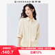佐丹奴知識分子風(fēng)襯衫女純棉府綢破骨連肩中袖襯衣女05345463