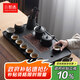 哲選 功夫茶具套裝家用辦公室茶壺蓋碗茶杯茶盤帶排水泡茶臺(tái)17件套