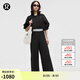lululemon丨Swift 女士闊腿褲 *腰部徽標 LW5IDAA 黑/白 S