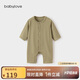 babylove嬰兒連體衣春秋季睡衣新生兒寶寶哈衣爬爬服羊毛內(nèi)衣打底衣服秋裝